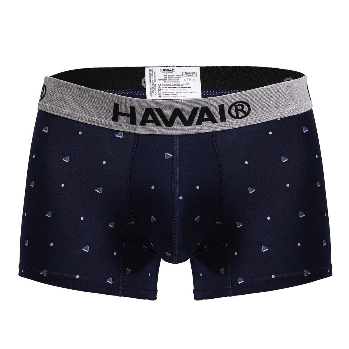 HAWAIR Dotted Microfiber Trunks - Dark Blue