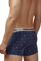 HAWAIR Dotted Microfiber Trunks - Dark Blue