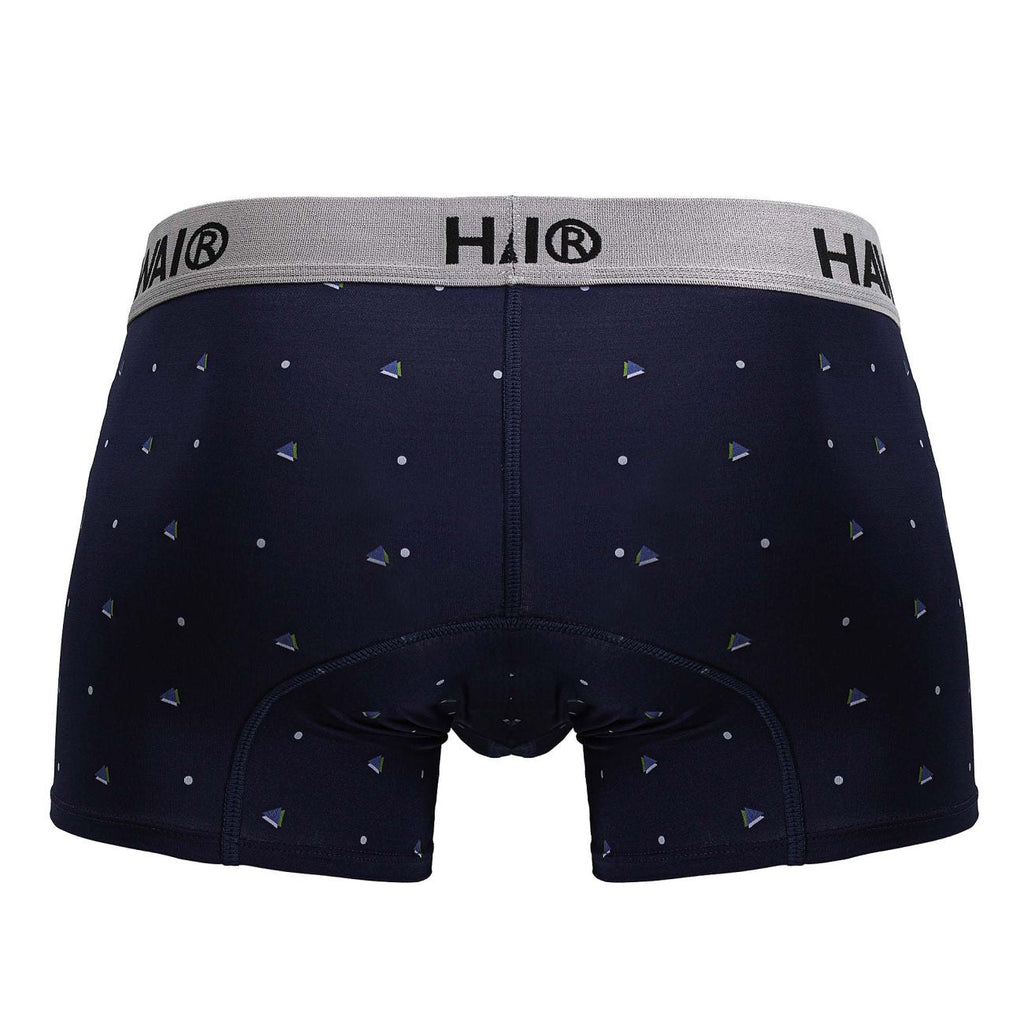 HAWAIR Dotted Microfiber Trunks - Dark Blue
