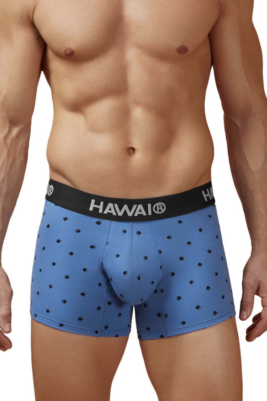 HAWAIR Cotton blend Trunks - Blue Quartz