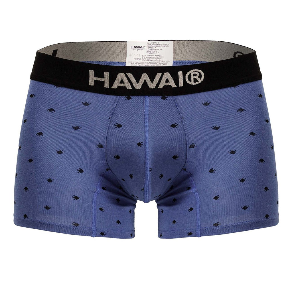 HAWAIR Cotton blend Trunks - Blue Quartz