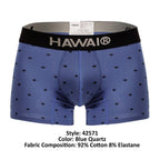 HAWAIR Cotton blend Trunks - Blue Quartz