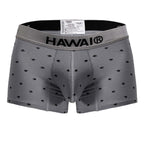 HAWAIR Cotton blend Micro-Print Trunks - Gray