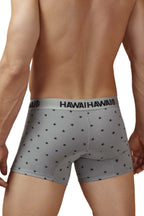 HAWAIR Cotton blend Micro-Print Trunks - Gray