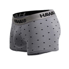 HAWAIR Cotton blend Micro-Print Trunks - Gray