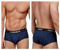 HAWAIR Microfiber Diamond Print Trunks - Dark Blue