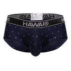 HAWAIR Microfiber Diamond Print Trunks - Dark Blue