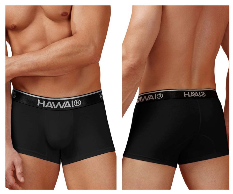 HAWAIR Cotton Blend Trunks - Black