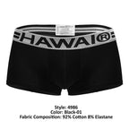HAWAIR Cotton Blend Trunks - Black