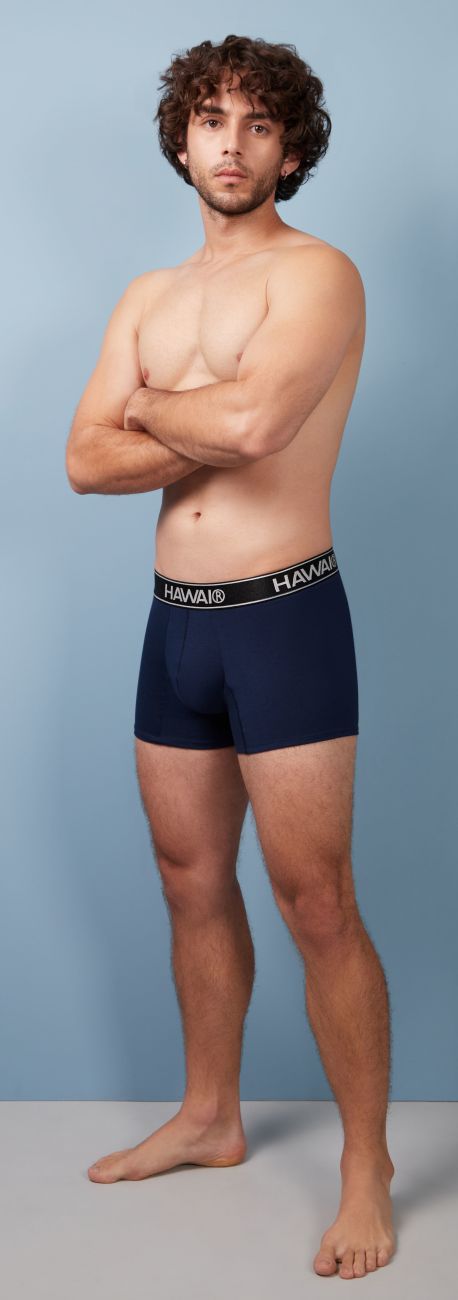 HAWAIR Cotton Blend Trunks - Dark Blue