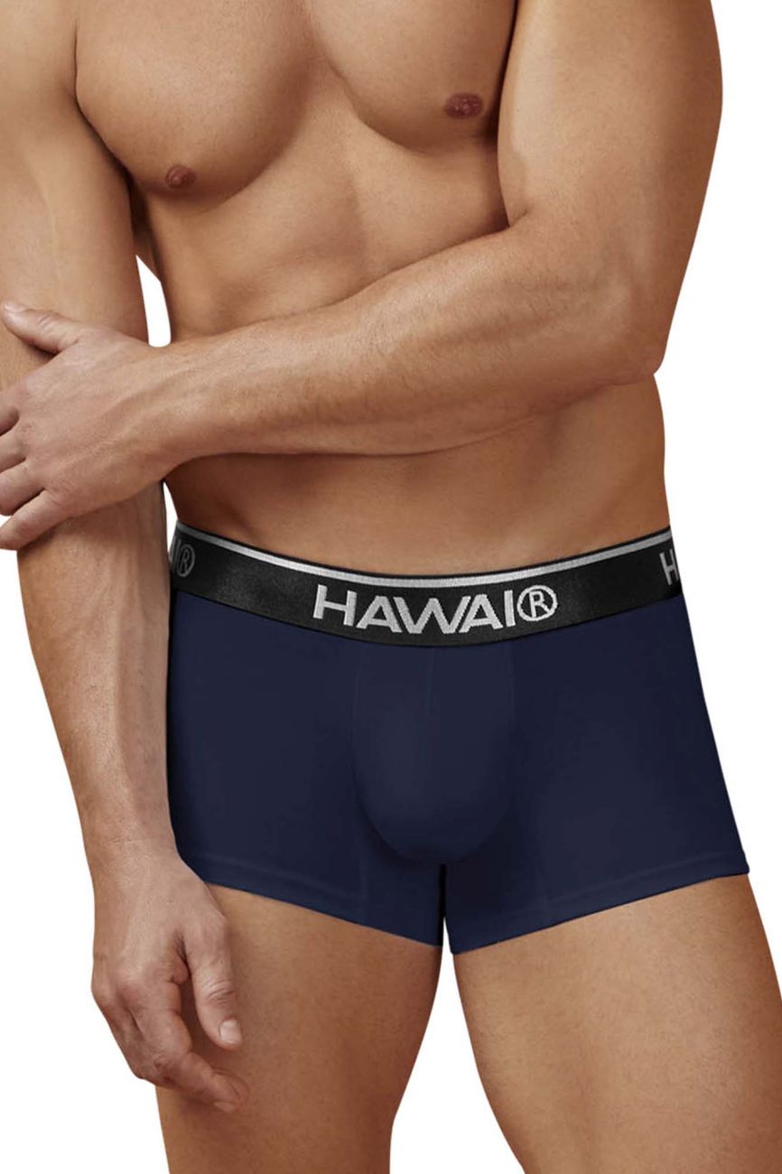 HAWAIR Cotton Blend Trunks - Dark Blue