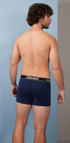 HAWAIR Cotton Blend Trunks - Dark Blue