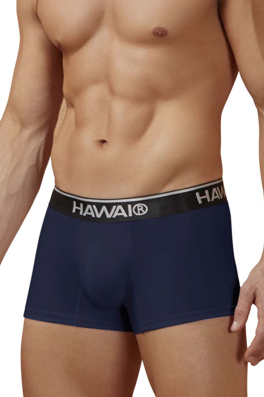 HAWAIR Cotton Blend Trunks - Dark Blue