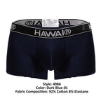 HAWAIR Cotton Blend Trunks - Dark Blue