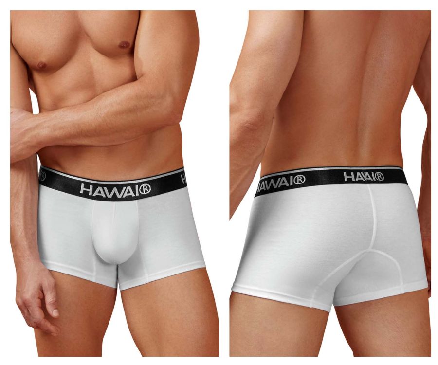 HAWAIR Cotton Blend Trunks - White