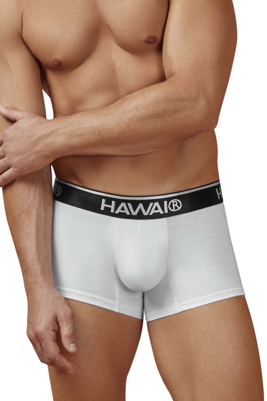 HAWAIR Cotton Blend Trunks - White