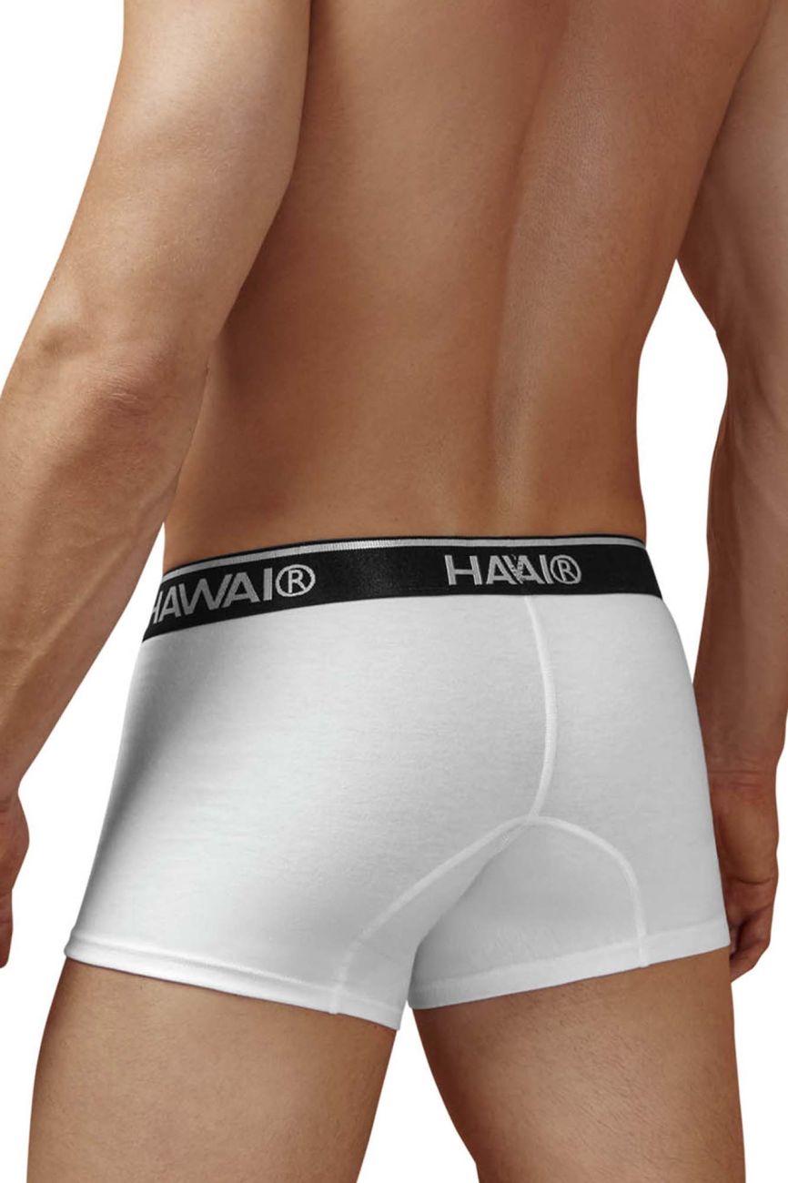 HAWAIR Cotton Blend Trunks - White