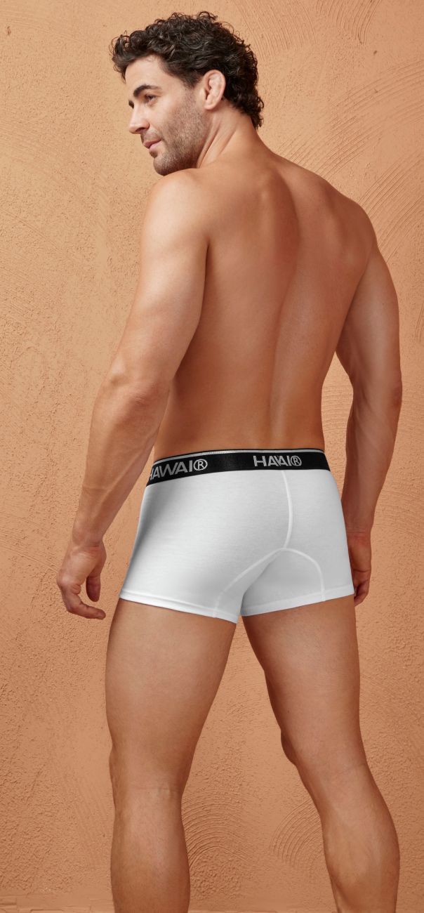 HAWAIR Cotton Blend Trunks - White