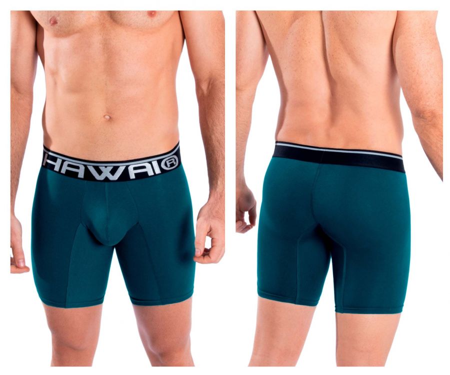 HAWAIR Solid Athletic Boxer Briefs - Petrol