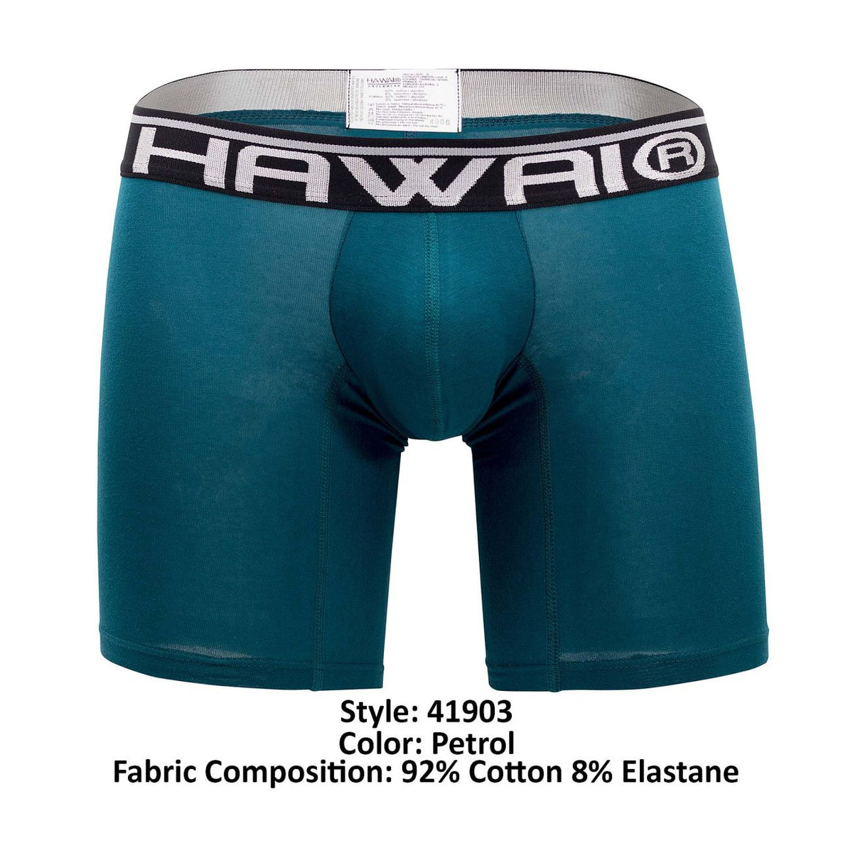 HAWAIR Solid Athletic Boxer Briefs - Petrol