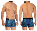 HAWAIR Printed Microfiber Trunks - Royal Blue