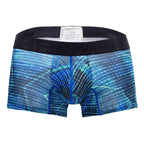 HAWAIR Printed Microfiber Trunks - Royal Blue