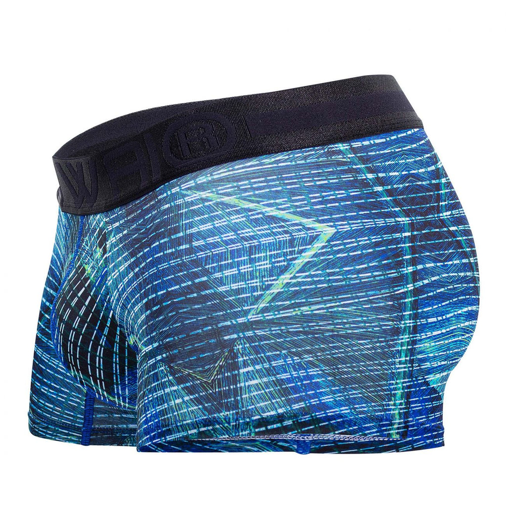 HAWAIR Printed Microfiber Trunks - Royal Blue