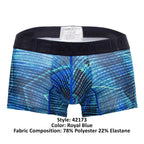 HAWAIR Printed Microfiber Trunks - Royal Blue