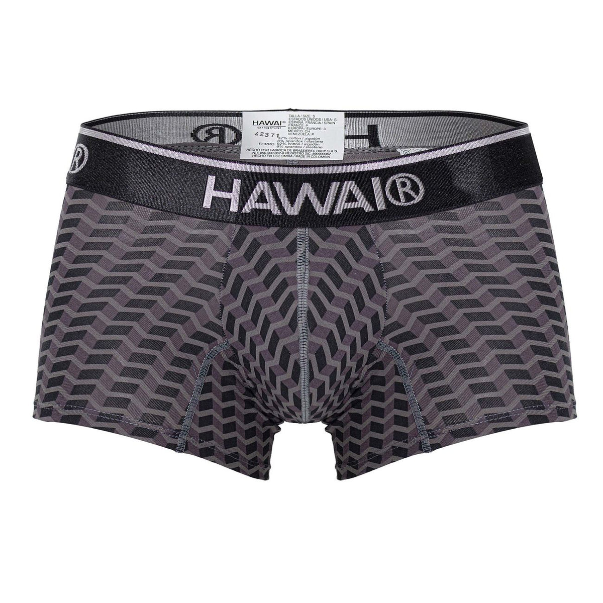 HAWAIR Printed Trunks - Gray