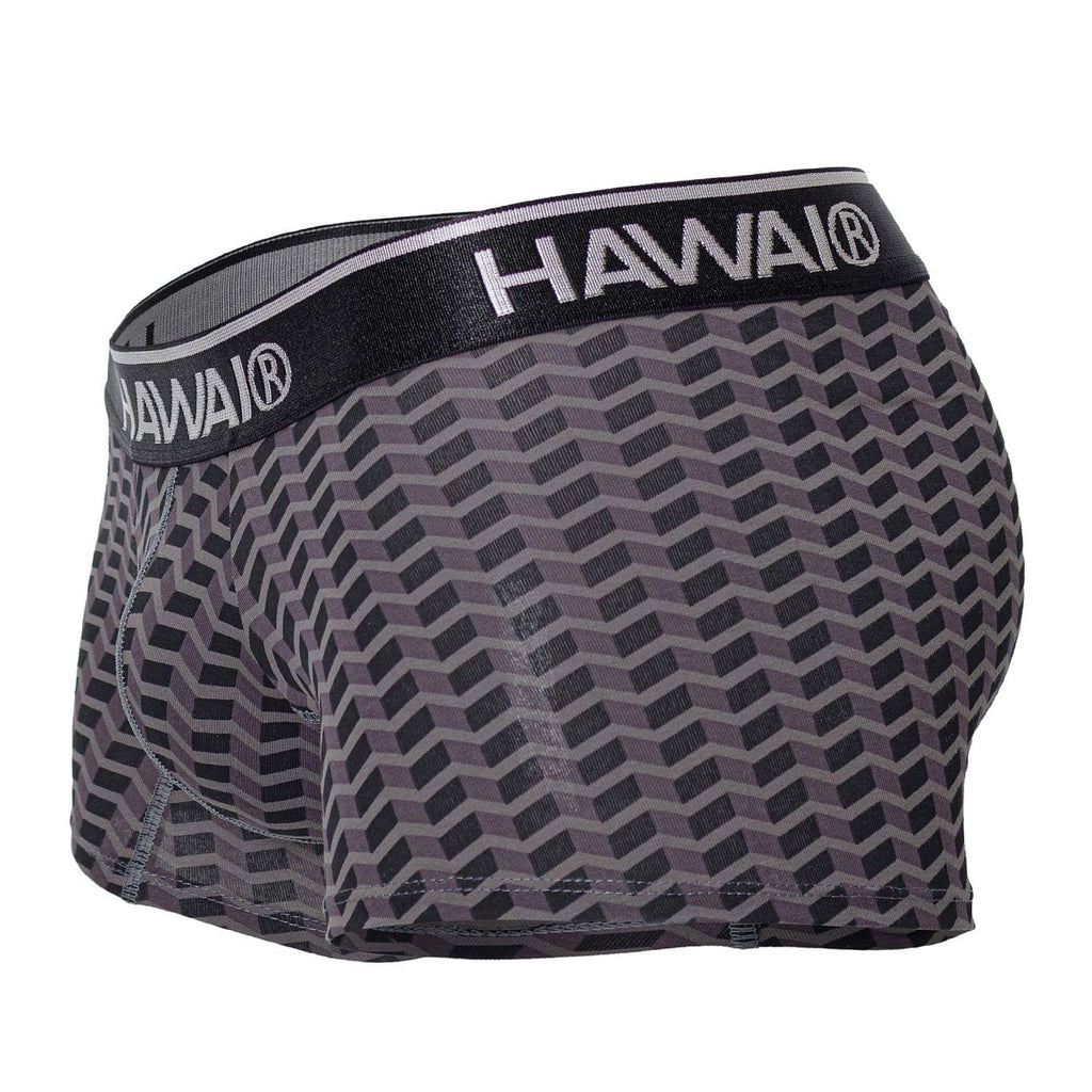 HAWAIR Printed Trunks - Gray