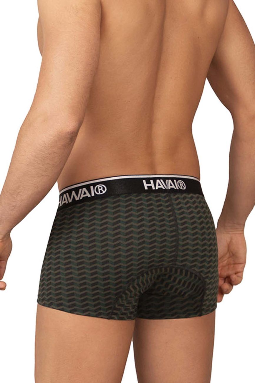 HAWAIR Printed Full Coverage Trunks - Green