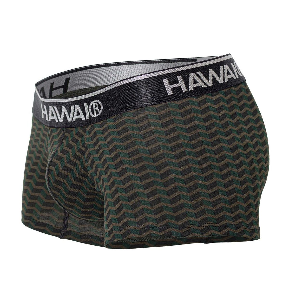 HAWAIR Printed Full Coverage Trunks - Green