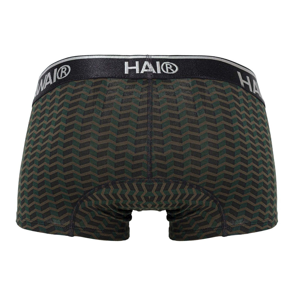 HAWAIR Printed Full Coverage Trunks - Green