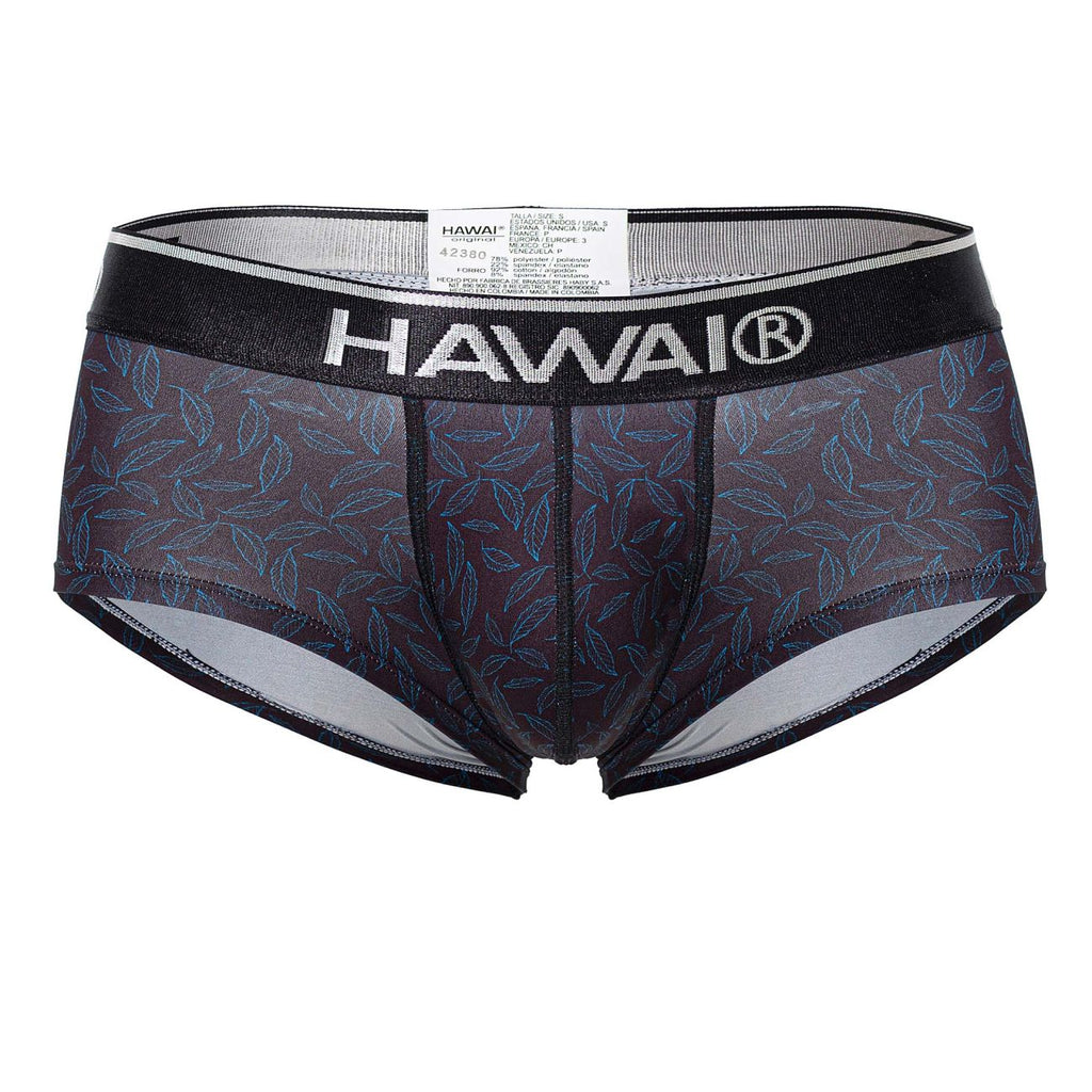 HAWAIR Printed Briefs - Black