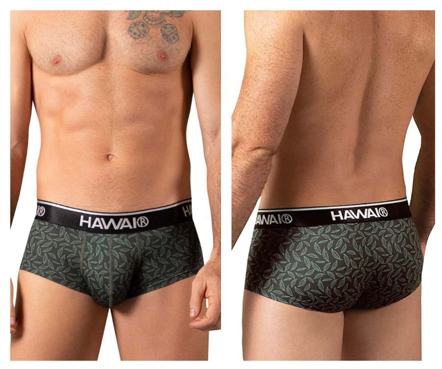 HAWAIR Printed Briefs - Green
