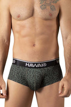 HAWAIR Printed Briefs - Green