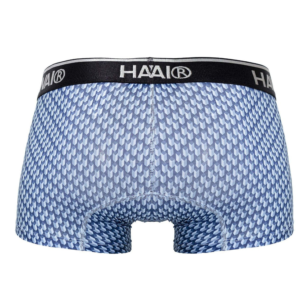 HAWAIR Printed Center-Seam Trunks - Blue