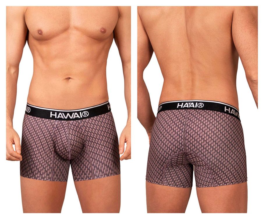 HAWAIR Printed Trunks - Cocoa