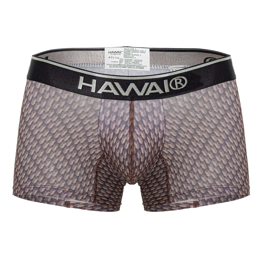 HAWAIR Printed Trunks - Cocoa