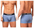 HAWAIR Printed Cotton Trunks - Blue