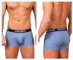 HAWAIR Printed Cotton Trunks - Blue