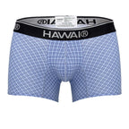 HAWAIR Printed Cotton Trunks - Blue