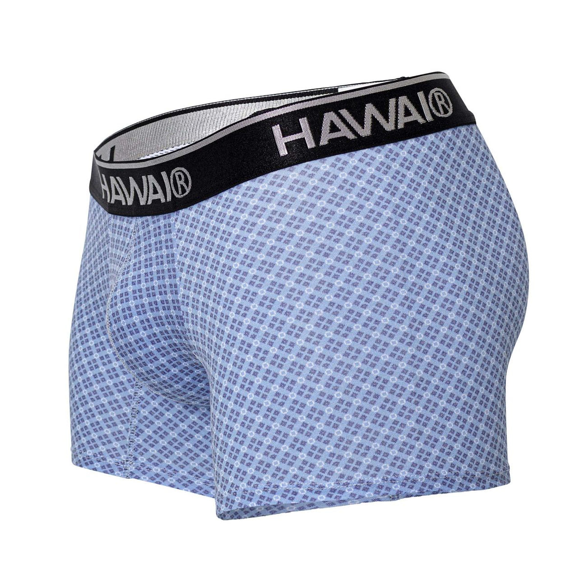 HAWAIR Printed Cotton Trunks - Blue
