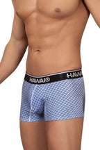 HAWAIR Printed Cotton Trunks - Blue