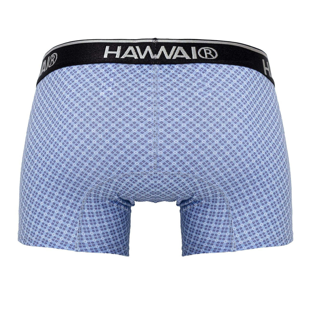 HAWAIR Printed Cotton Trunks - Blue