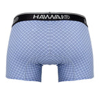HAWAIR Printed Cotton Trunks - Blue