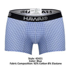 HAWAIR Printed Cotton Trunks - Blue