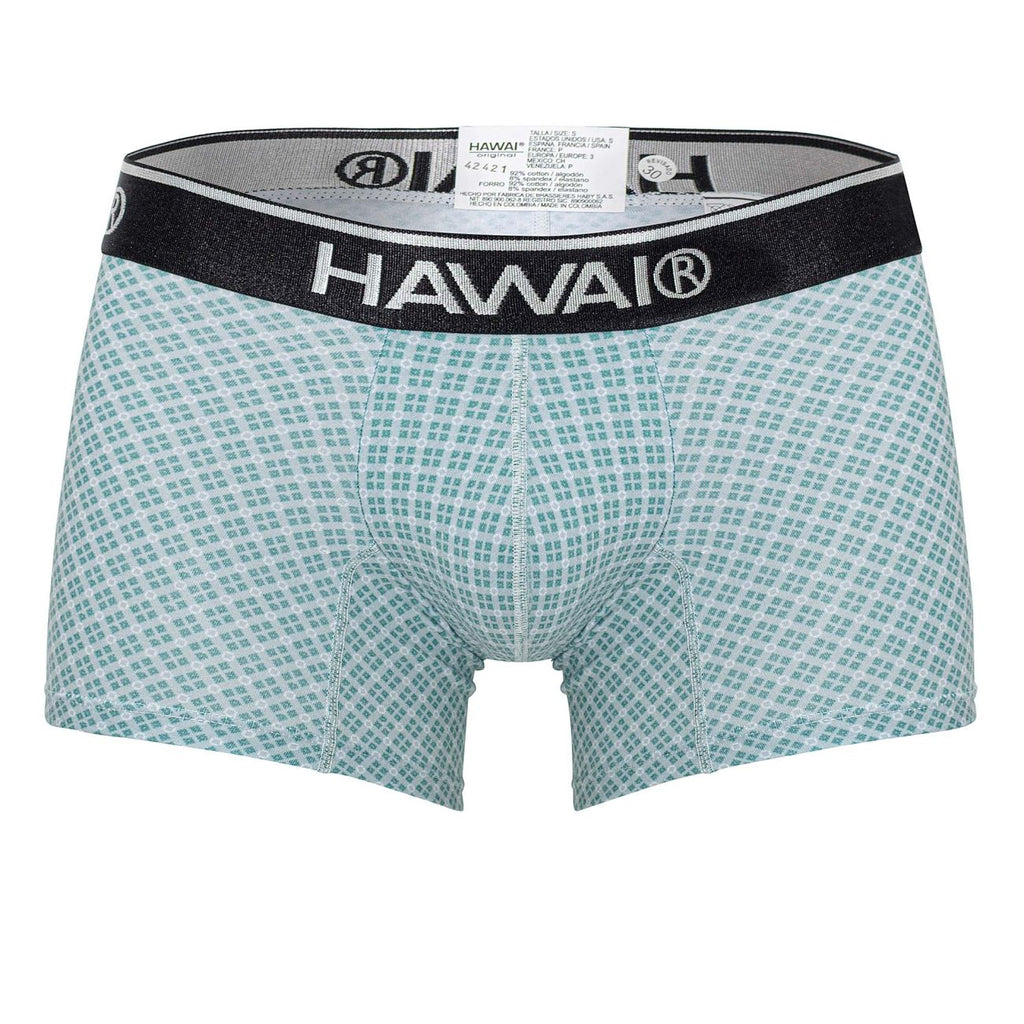 HAWAIR Printed Low Rise Trunks - Green