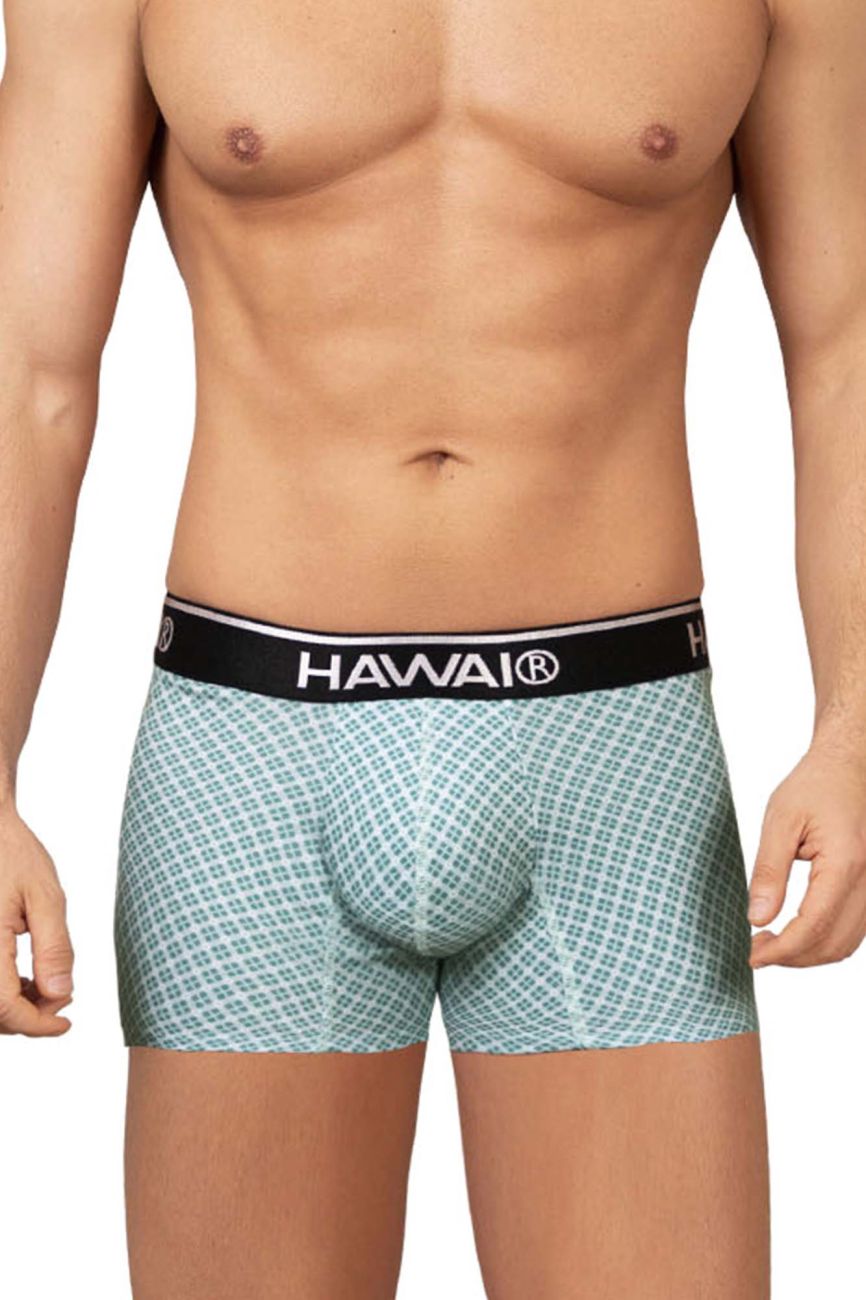 HAWAIR Printed Low Rise Trunks - Green