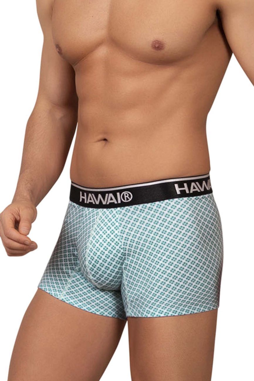 HAWAIR Printed Low Rise Trunks - Green